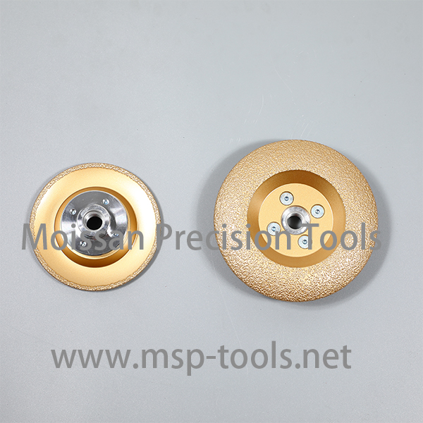 Diamond grinding wheel with flange