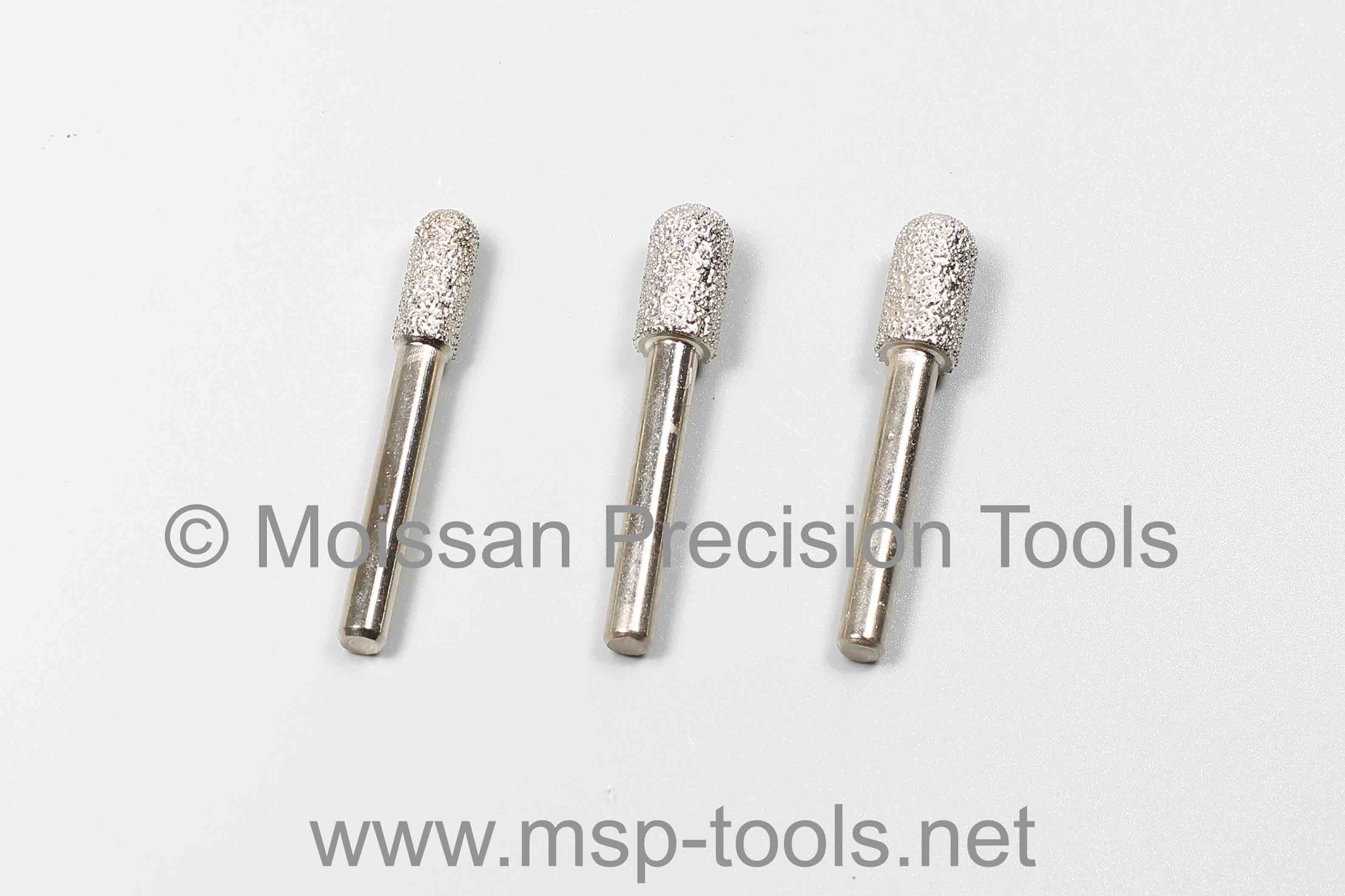 Brazed diamond Grinding Burr Drill Bit (round head cylinders) TypeB