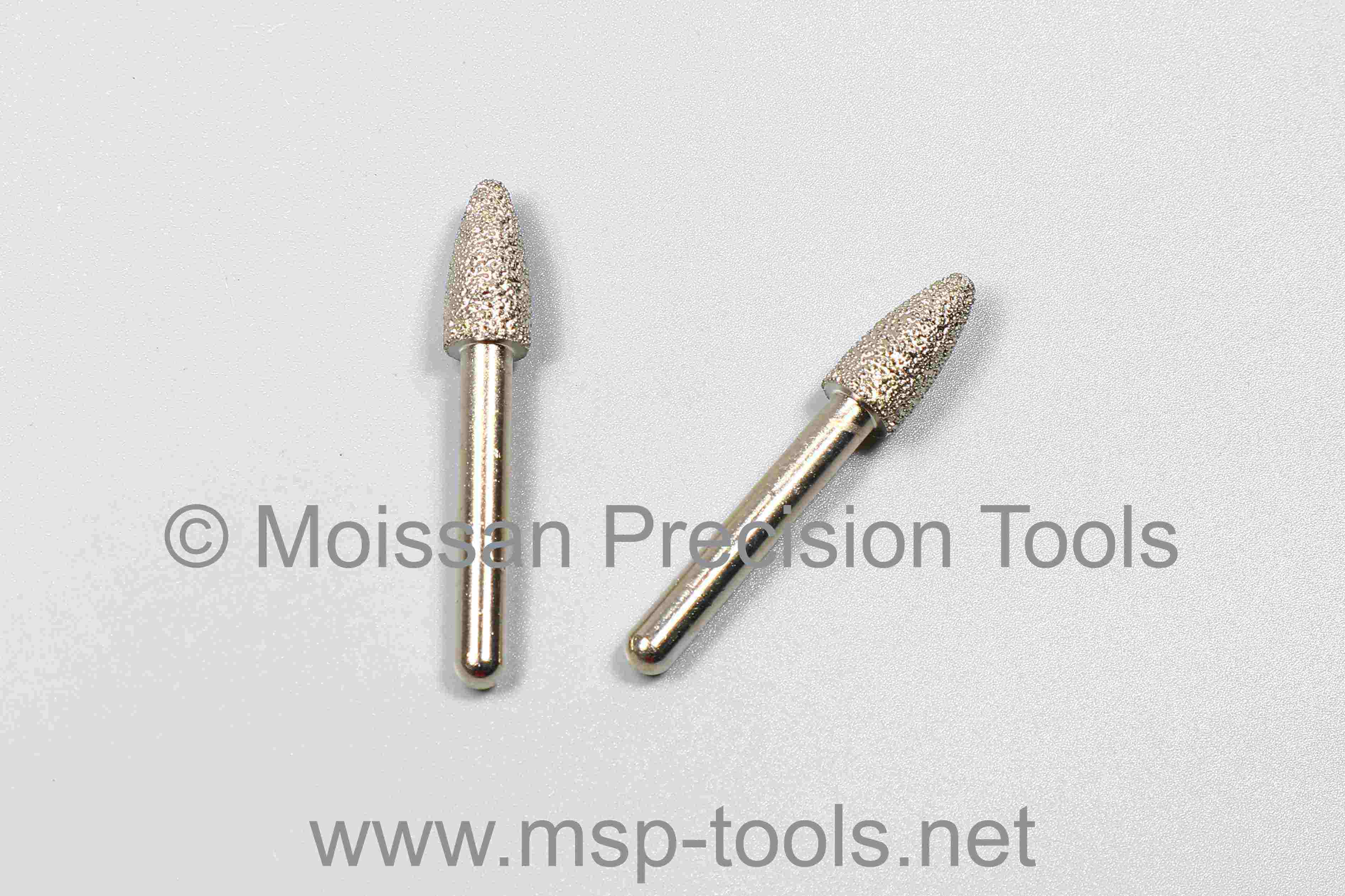 Brazed diamond Grinding Burr Drill Bit (Bullet)