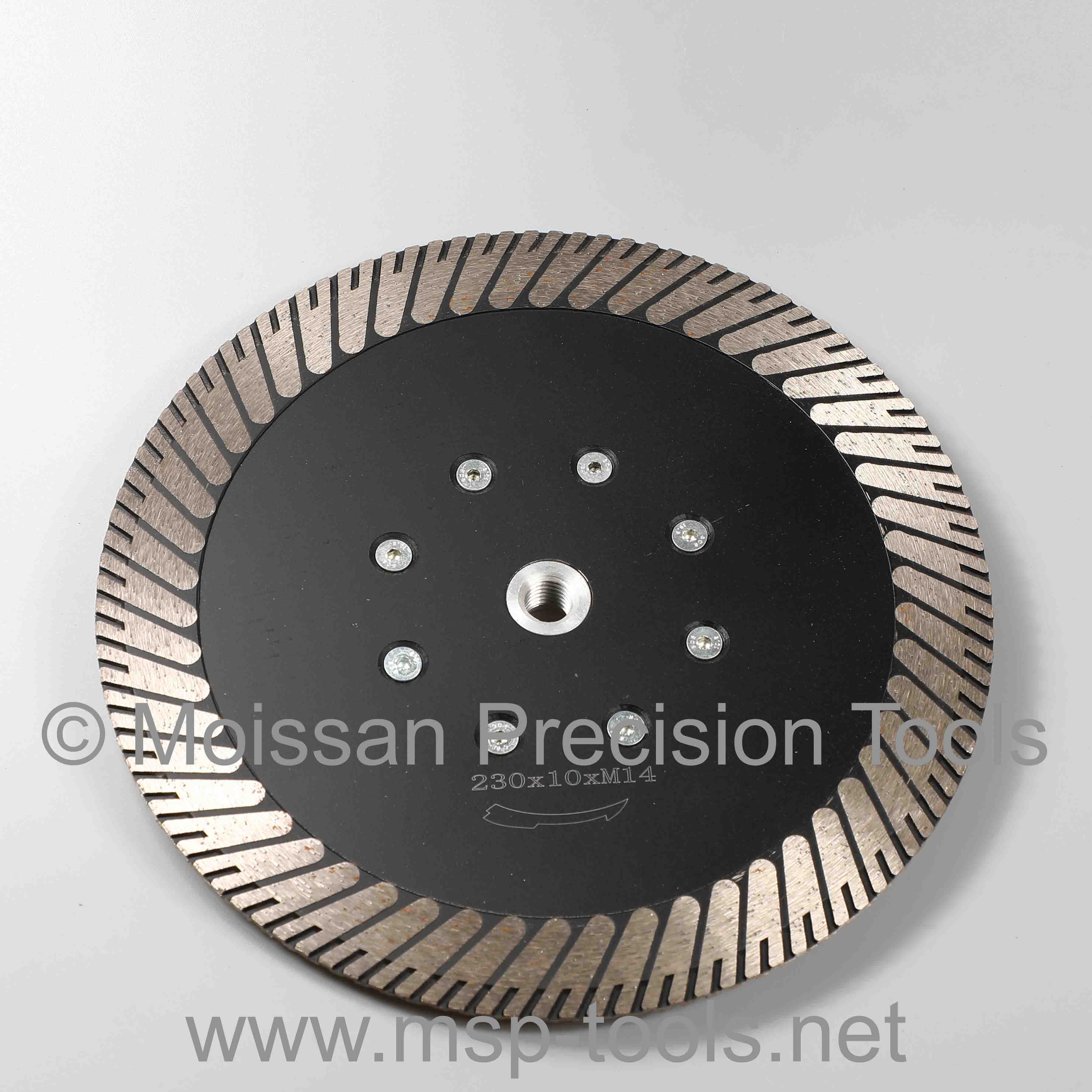 Sintered diamond Saw blade with flange